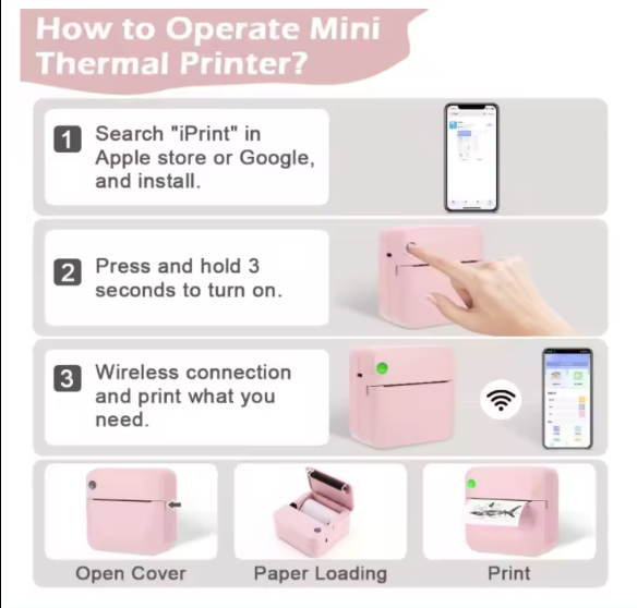 Mini Portable Thermal Printer