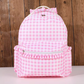 Pink Gingham Back Pack and Lunch bag