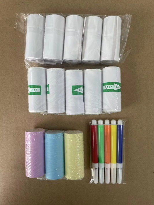 Extra Rolls of Thermal Paper for Mini Portable Printer