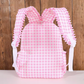 Pink Gingham Back Pack and Lunch bag